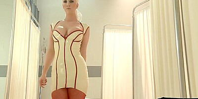 Latex Anal Nurses Lick, Fuck, And Fill Each Others Asses