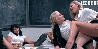 GIRLSWAY - Horny Laney Grey, Avery Black, & Jessica Starling Give Whitney Wright GANGBANG SURPRISE