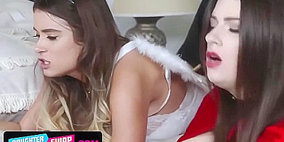 Hot Besties Get Pounded On Halloween Night With Pamela Morrison And Lacy Channing