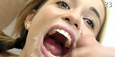 Spanish Slut Silvana Gets Bukkake Treatment - Porn Hd