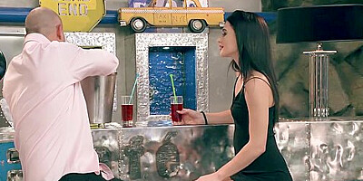 Kate Rich And Mike Angelo In Tiny Petite Seduced At A Bar