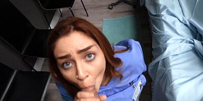 Juicy busty nurse Chloe Copper has fun with colleague