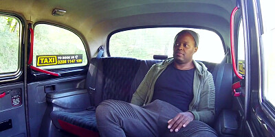 Nathaly Cherie blonde with a shaved pussy gets fucked in taxi