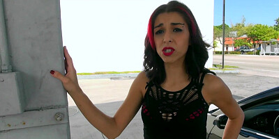 Sexy girl got a free ride