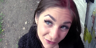 POV blowjob from cutie Lullu Gun