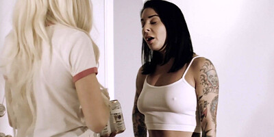 Elsa Jean hooks up with tatted milf Joanna Angel