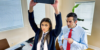 Slutty schoolgirl Selina Bentz gets what she wanted