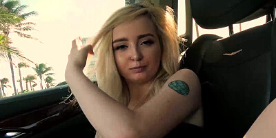 Lexi Lore gives roadhead & fucks random dick for some bucks