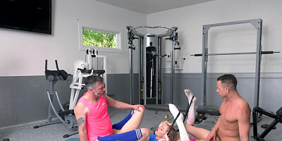 Fitness workout with an MFMF foursome at the local gym