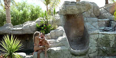 Lily Lane deepthroating the huge schlong of Donny Sins