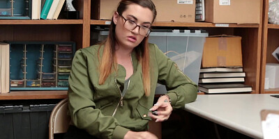 LP officer catches and punishes beautiful thief Kat Monroe