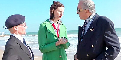 Lara Latex In Milf In A Uniform Gets Spit Roasted By Two Hung Guys