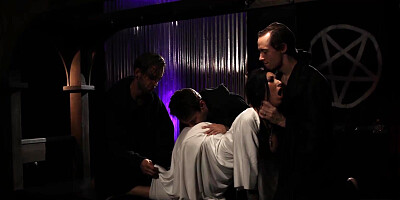 Lily Lane getting dp & gang banged by three cocks