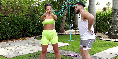 Kiki Klout taking her coach on a sweet ride