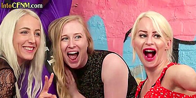 Threesome Orgy Cfnm Ladies Jerk One-eyed Snake In Cl