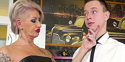 Sexy Kinky Grandma Knows How To Increase Pleasure With Her Man Toy