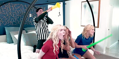 Lost soccer bet escalates to foursome