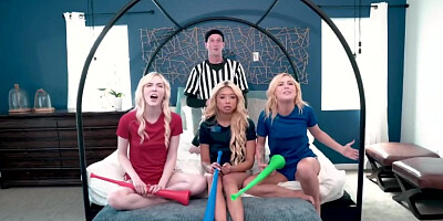 Lost soccer bet escalates to foursome