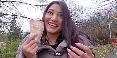 Exotic Babe Loves The Taste Of Cock And The Smell Of Money