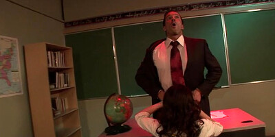 Slim brunette Ashlyn Rae gets her pussy creamed