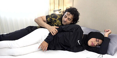 Hijabi Muslim Pussy with Big Boobs Fucked Hard by Bhaijaan