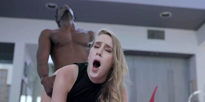 The naughty blonde will take a BBC in any sex position