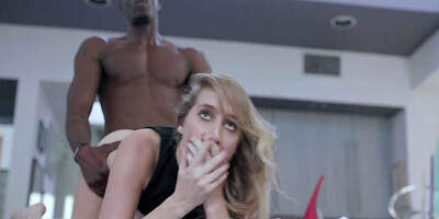 The naughty blonde will take a BBC in any sex position