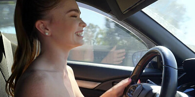 Natural boobs babe is going to get rammed by a dominant dude