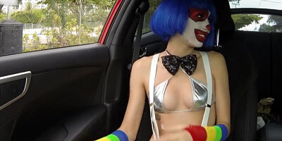 Stranded teenage clown Mikayla Mico nails stranger in public