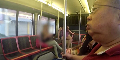 Couple fucks on a public bus as passengers film it