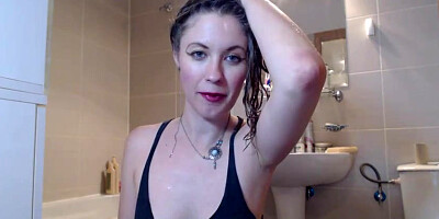 Stellar blondie damsel was alone at home when she determined to be mischievous on live webcam