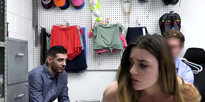 Hot teen thief fucked roughly next to BF