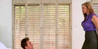 Julia Ann and her stepdaughter Carter Cruise need a cock to share