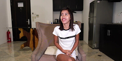 Lil Japanese maid fights to take the bosses enormous man rod