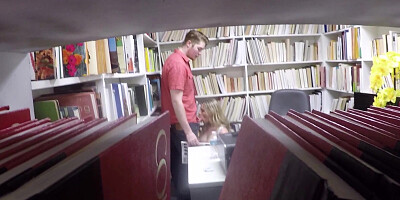 Horny babe Aubrey Sinclair gets fucked in the library
