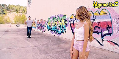 MAMACITAZ - Petite Latina teen 18+ Baby Nicols Gets Her Pussy Drilled Hard Outdoor