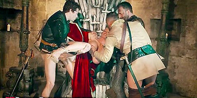 Queen Rebecca More Wants All The Power To Order The Knights To Fuck Her