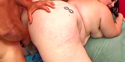 The Guy Drills The Bbws Tight Pussy While She Squeezes Her Big Tits