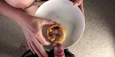 Uber-Cute ash-blonde with huge fun bags is guzzling new urinate, because she luvs how it tastes