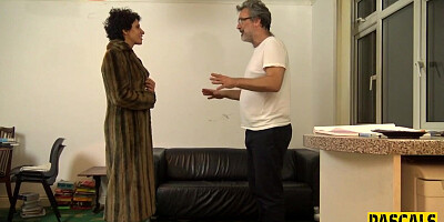 Bound mature submissive gets untied for fuck