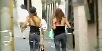 Savoury Japanese chicks in hot public top sharking scenes