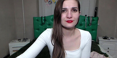 Small tits beauty strips underwear on webcam
