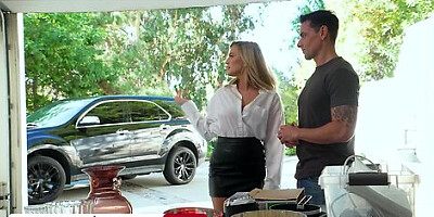 Sexy wife, Blake Blossom, gets fucked by the hired help
