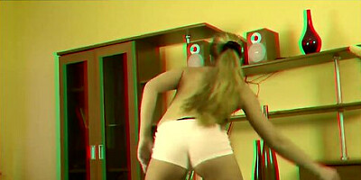 Explicit dildo gymnastics