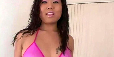 PREMIUMGFS - Big-Chested bathing suit honey faps off firm wood