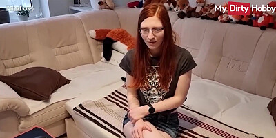 MyDirtyHobby - Ginger-Haired Teenie FinaFoxy Gets Caught Milking & She Is So Embarrassed About It