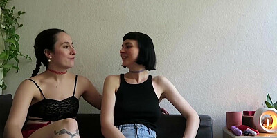 Delfine Plays With Katie's Tight Pussy