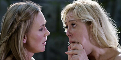 MILFs Tanya Tate and Cherie DeVille with big tits have lesbian sex