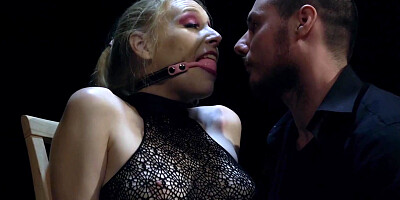 Slave Delirious Hunter enjoys cum