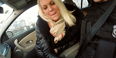 Hungarian blonde chick plowed by dirty cop